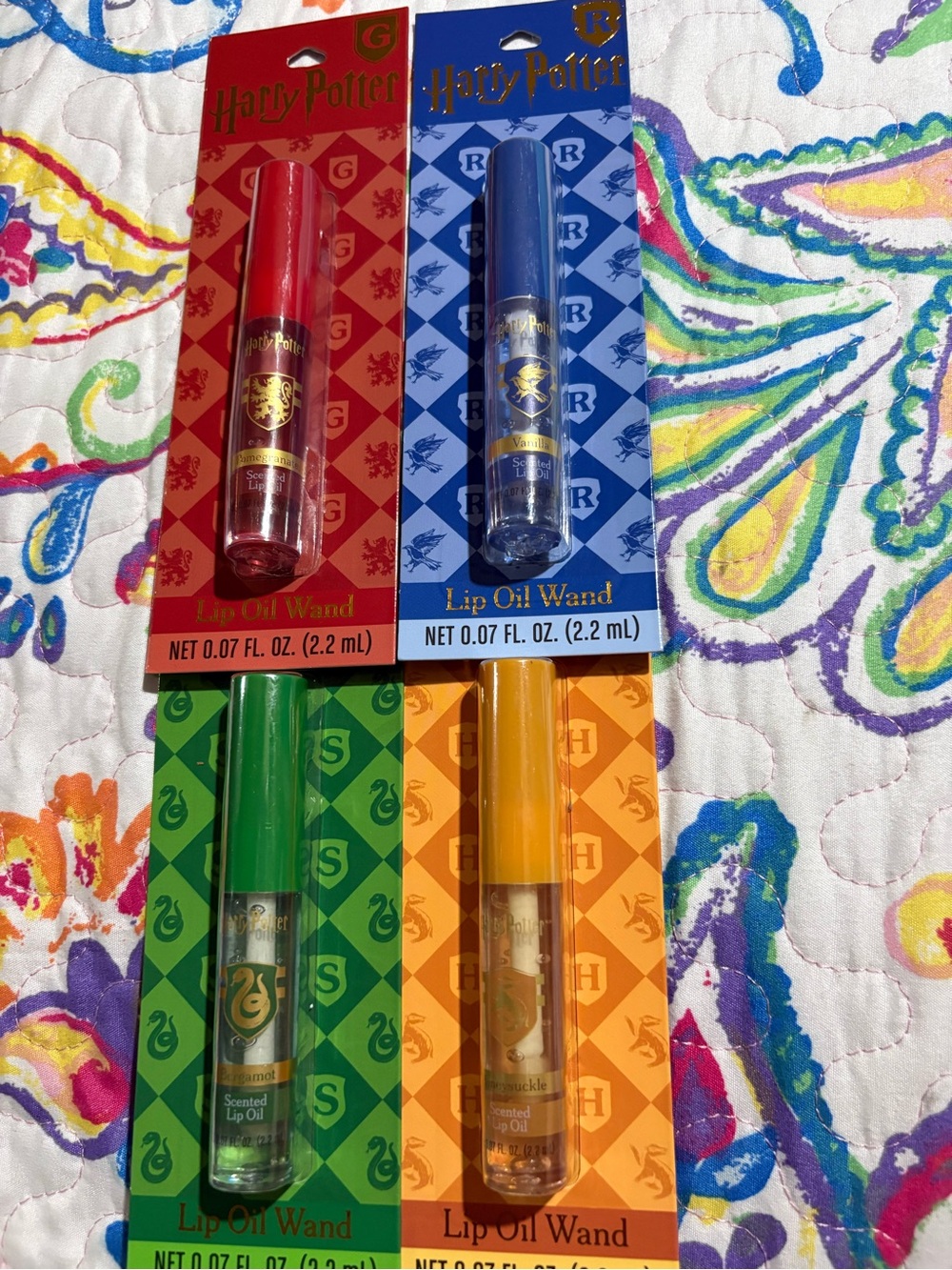 Warner Bros. Harry Potter House Lip Oil Wands - Red, Blue, Green, Yellow